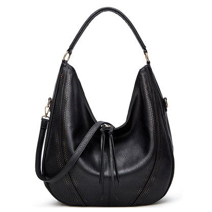 Leather Retro Large Capacity Tote Shoulder Bag