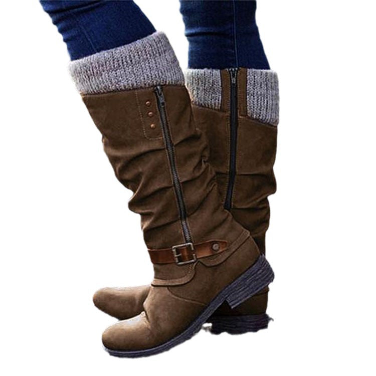 Women's Winter Side Zipper Boots