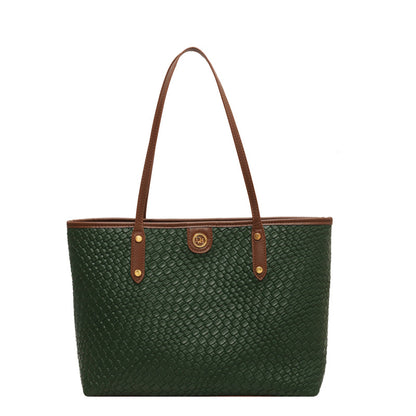 Large Capacity Woven Shoulder Tote