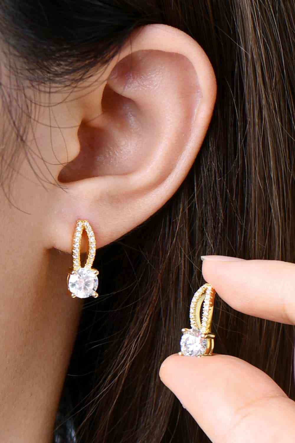 Sterling Cascading Earrings (1 Carat)
