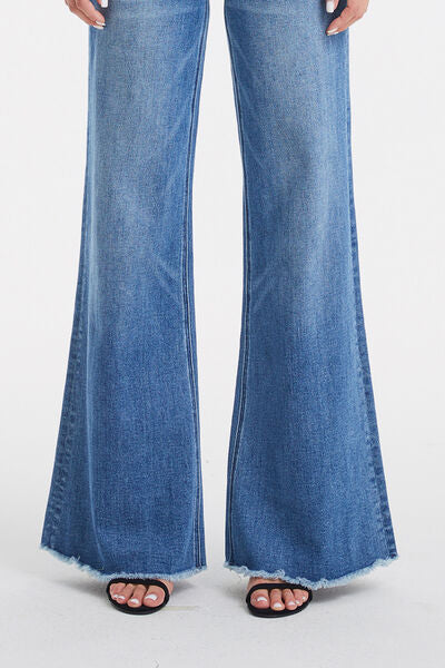 BAYEAS High Waist Button-Fly Wide Leg Jeans