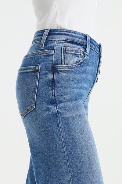 BAYEAS High Waist Button-Fly Wide Leg Jeans
